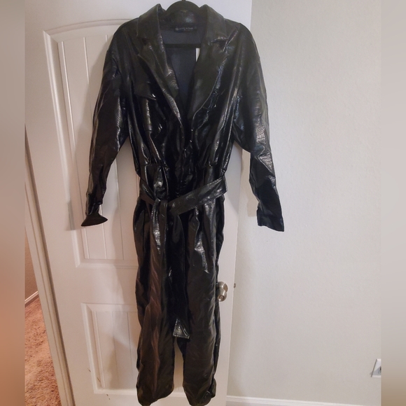 Faux Leather Jumpsuit - Picture 4 of 4